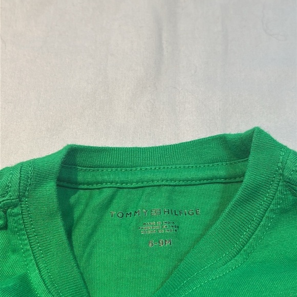 Tommy Hilfiger Green Short Sleeve Tee with Bold Graphic - Picture 2 of 3